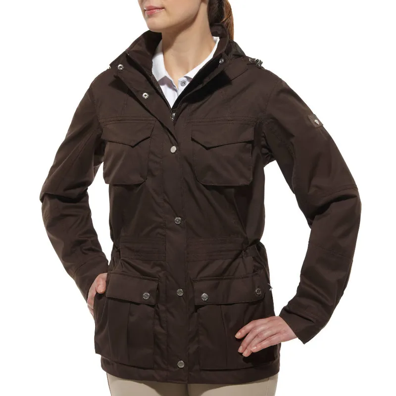 Ariat Madeley Ladies Waterproof Parka - Espresso Brown